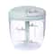 Manual Garlic Chopper & Vegetable Mincer Bowl with Stainless Steel Blades