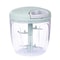 Manual Garlic Chopper & Vegetable Mincer Bowl with Stainless Steel Blades