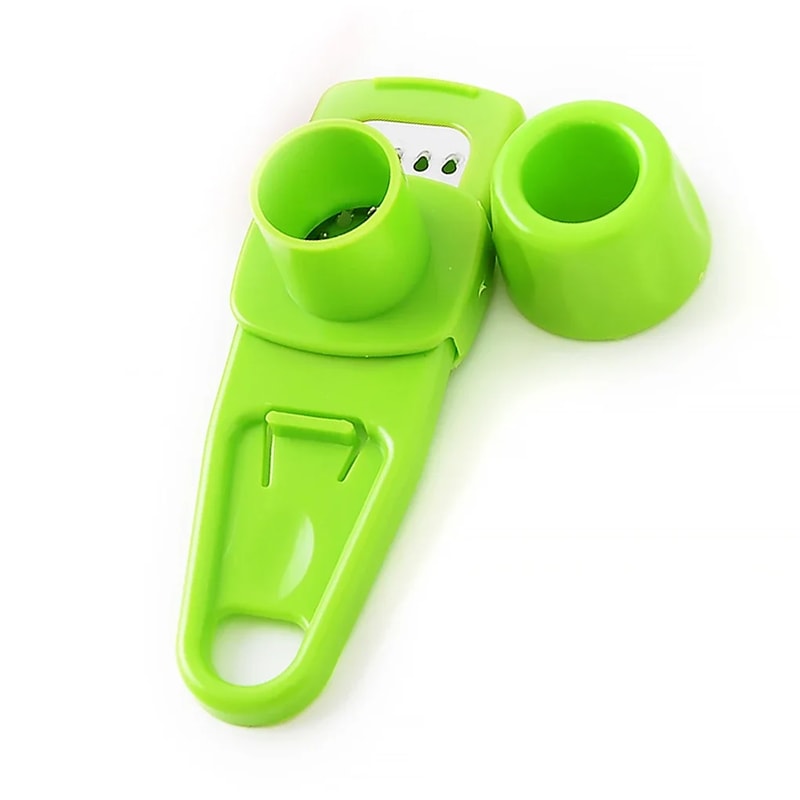 Multi Function Garlic Press and Ginger Crusher with Peeler Tool
