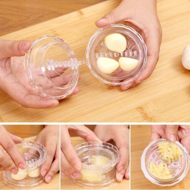 TwistEase Garlic Press & Peeler Manual Kitchen Crusher