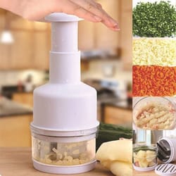 multi-function vegetable chopper and garlic press kitchen cutter tool