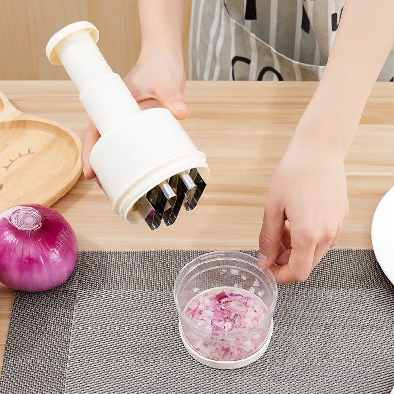Multi-Function Vegetable Chopper and Garlic Press Kitchen Cutter Tool