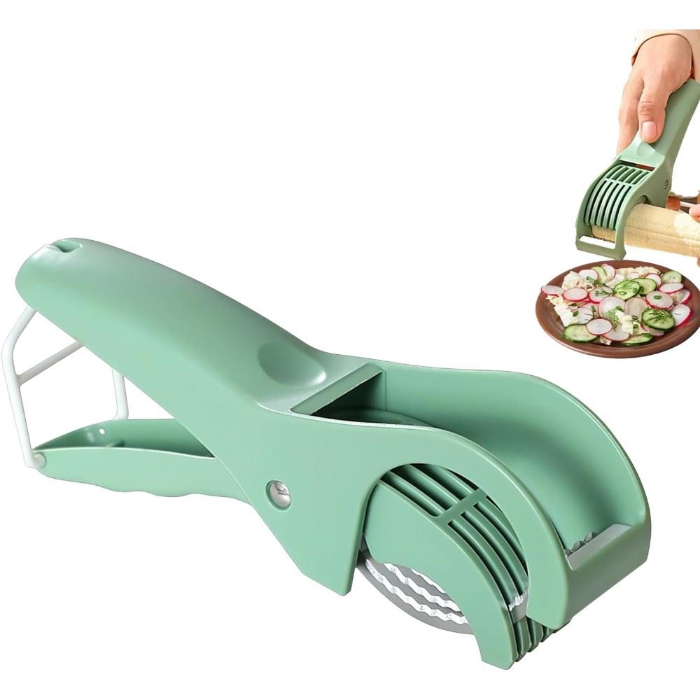 Stainless Steel Vegetable Cutter & Banana Slicer for Fast Kitchen Prep