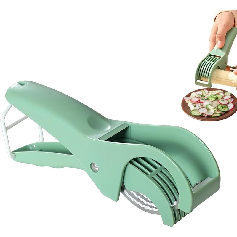 Stainless Steel Vegetable Cutter & Banana Slicer for Fast Kitchen Prep