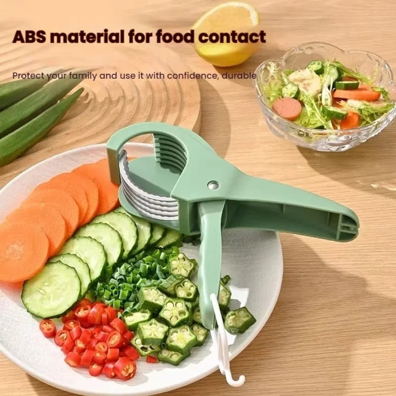Stainless Steel Vegetable Cutter & Banana Slicer for Fast Kitchen Prep