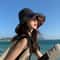 Reversible Wide Brim Sun Hat for Women with UV Protection and Windproof Beach Style
