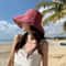 Reversible Wide Brim Sun Hat for Women with UV Protection and Windproof Beach Style