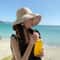 Reversible Wide Brim Sun Hat for Women with UV Protection and Windproof Beach Style