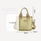 Japanese Style Canvas Tote Bag For Women Large Capacity Crossbody Shoulder Handbag 2
