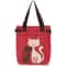 Cute Cat Canvas Tote Bag for Women Plush Kitten Shoulder Bag for School, Shopping & Daily Use