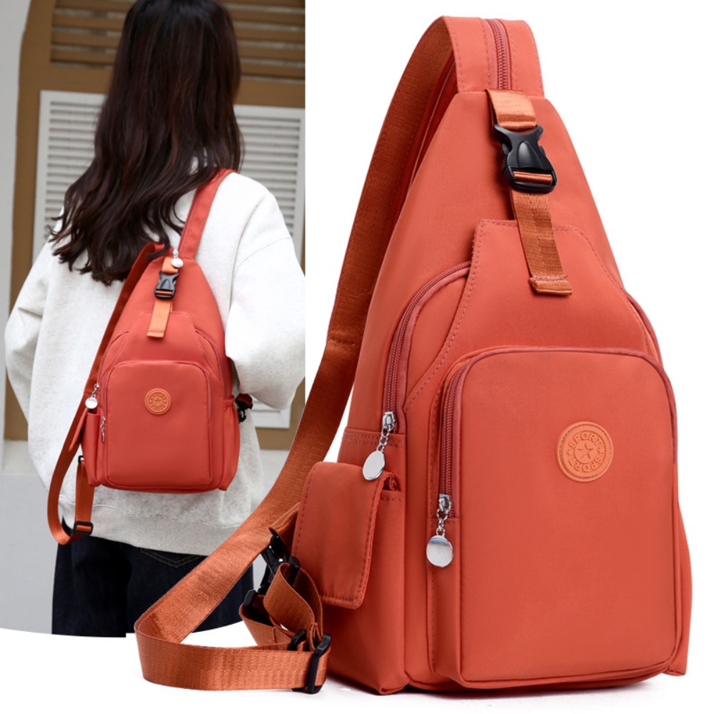UrbanFlex Womens Chest Bag Nylon Crossbody Sling Backpack with Large Capacity