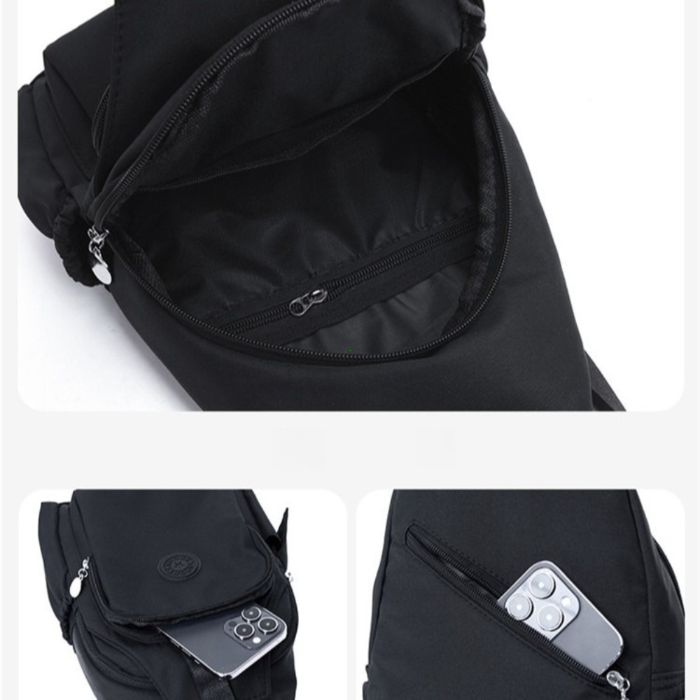 UrbanFlex Womens Chest Bag Nylon Crossbody Sling Backpack with Large Capacity