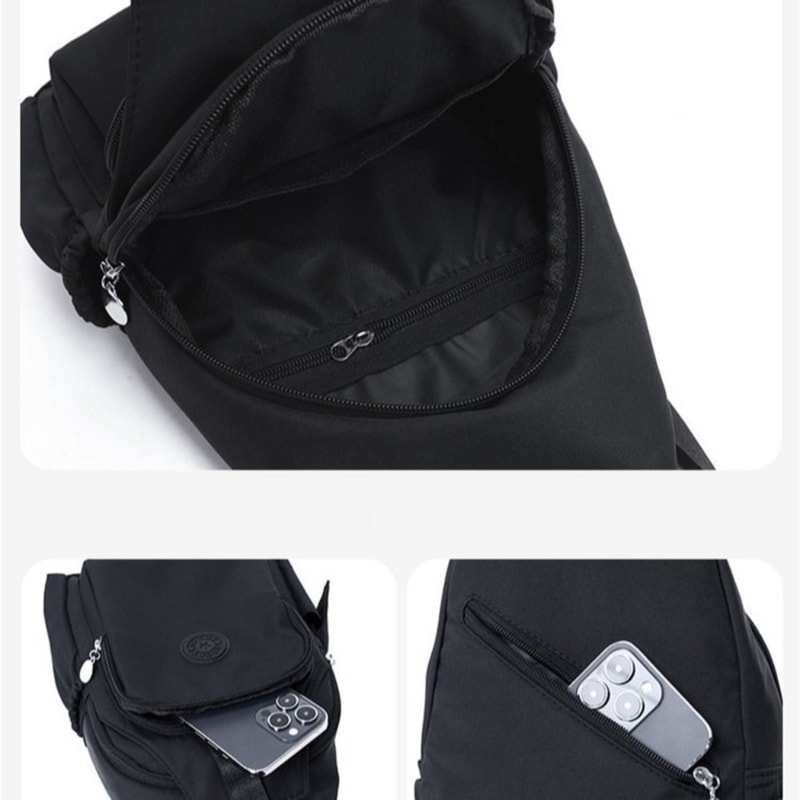 UrbanFlex Womens Chest Bag Nylon Crossbody Sling Backpack with Large Capacity
