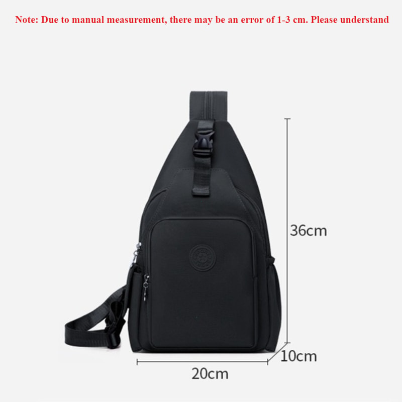UrbanFlex Womens Chest Bag Nylon Crossbody Sling Backpack with Large Capacity