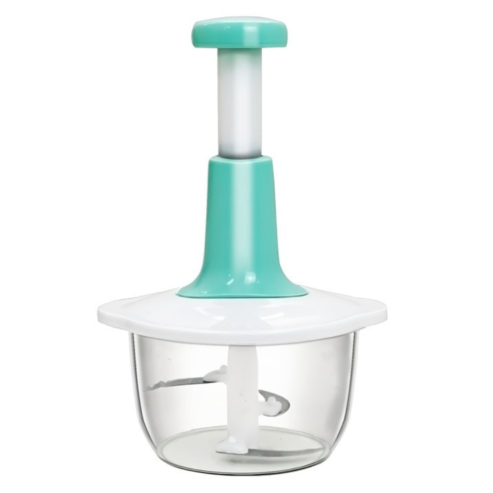 QuickPress Manual Food Chopper and Garlic Crusher for Vegetables, Fruits and Meal Prep