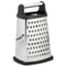 Professional Stainless Steel Cheese Grater with 4-Sided Box Design for Cheese, Vegetables & Citrus