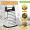 Professional Stainless Steel Cheese Grater with 4-Sided Box Design for Cheese, Vegetables & Citrus