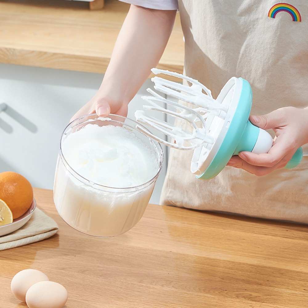 QuickSpin Manual Egg Beater Bowl – Semi Automatic Hand Mixer for Cream, Eggs & Baking