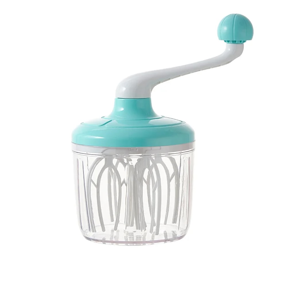 QuickSpin Manual Egg Beater Bowl – Semi Automatic Hand Mixer for Cream, Eggs & Baking