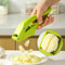 Garlic Press and Slicer Manual Kitchen Crusher Tool