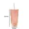 Double Wall Tumbler with Straw Reusable Cold Drink Cup for Iced Coffee & Juice