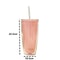 Double Wall Tumbler with Straw Reusable Cold Drink Cup for Iced Coffee & Juice