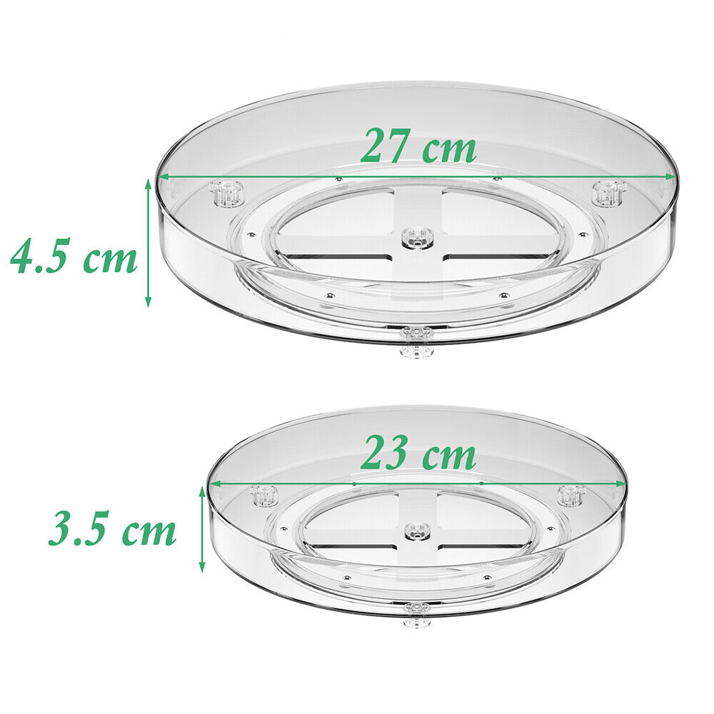 Rotating Lazy Susan Organizer For Kitchen Cabinets Fridge Spice Storage 4
