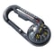 TrailGuard Mini Compass Carabiner with Thermometer for Camping, Hiking & Survival Gear