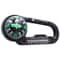 TrailGuard Mini Compass Carabiner with Thermometer for Camping, Hiking & Survival Gear