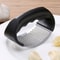 Stainless Steel Garlic Press Crusher with Comfort Grip for Easy Kitchen Prep