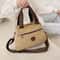 Vintage Multi Pocket Canvas Crossbody Bag for Women Everyday Travel Tote