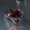 Vintage Red Crystal Heart Ring Adjustable Punk Jewelry for Women