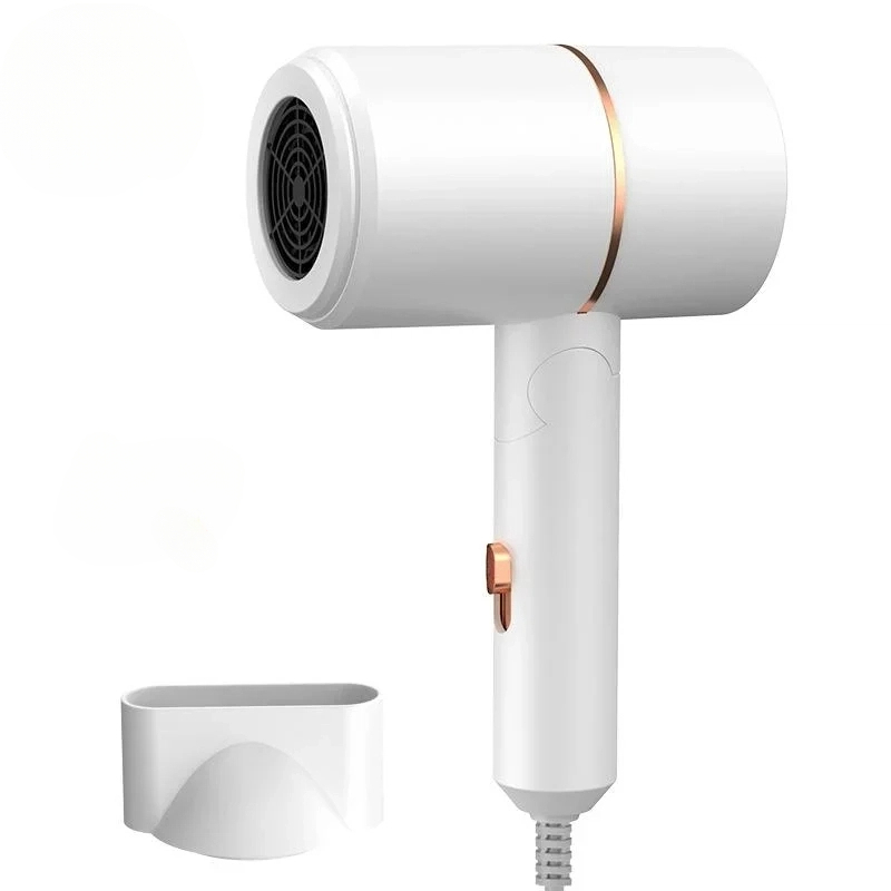 SilkGlow Foldable Negative Ion Hair Dryer for Fast Quiet Travel Styling