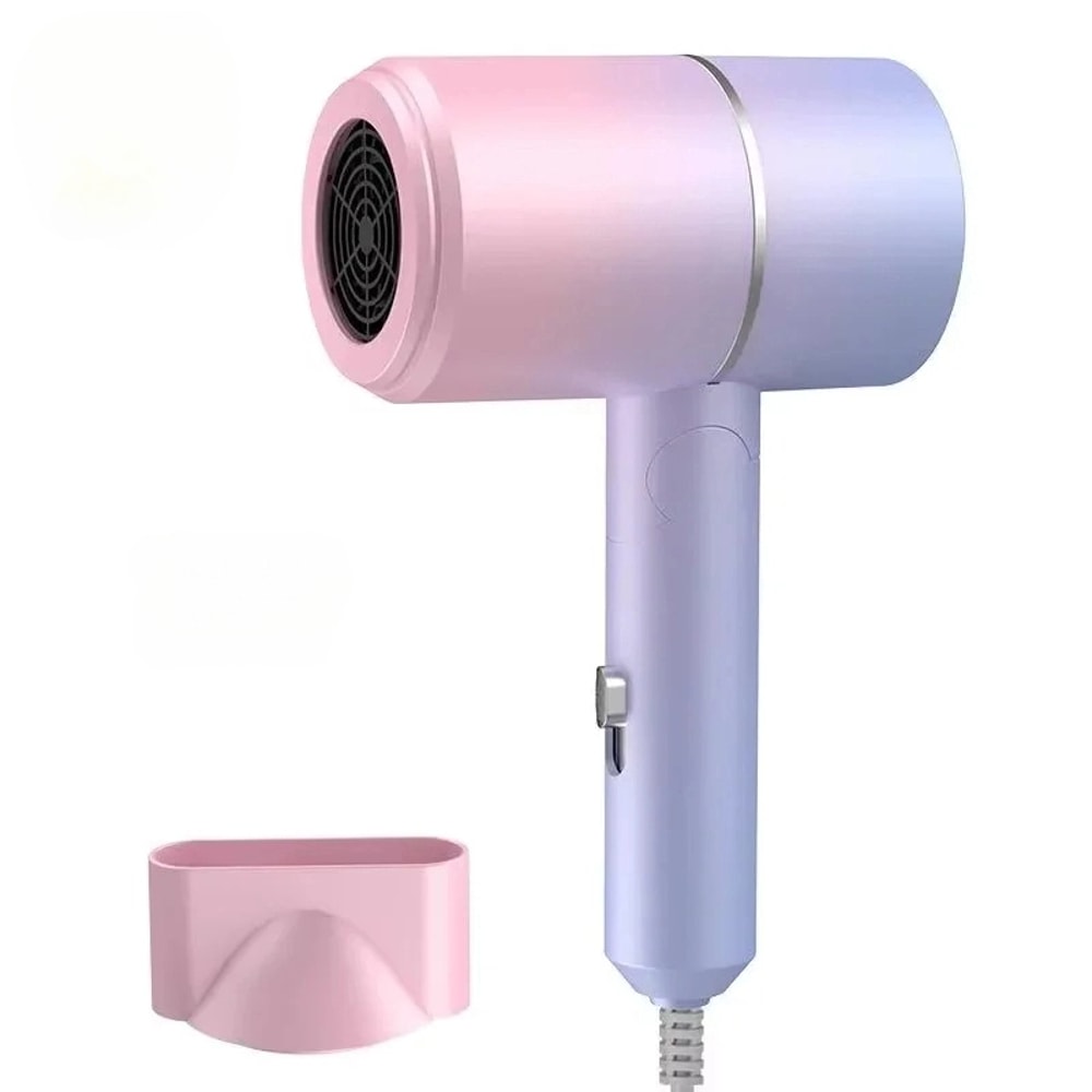 SilkGlow Foldable Negative Ion Hair Dryer for Fast Quiet Travel Styling