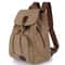 Vintage Canvas Laptop Backpack for Women Travel School Drawstring Bag