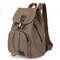Vintage Canvas Laptop Backpack for Women Travel School Drawstring Bag