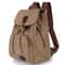 Vintage Canvas Laptop Backpack for Women Travel School Drawstring Bag