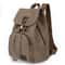 Vintage Canvas Laptop Backpack for Women Travel School Drawstring Bag
