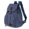 Vintage Canvas Laptop Backpack for Women Travel School Drawstring Bag