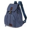 Vintage Canvas Laptop Backpack for Women Travel School Drawstring Bag