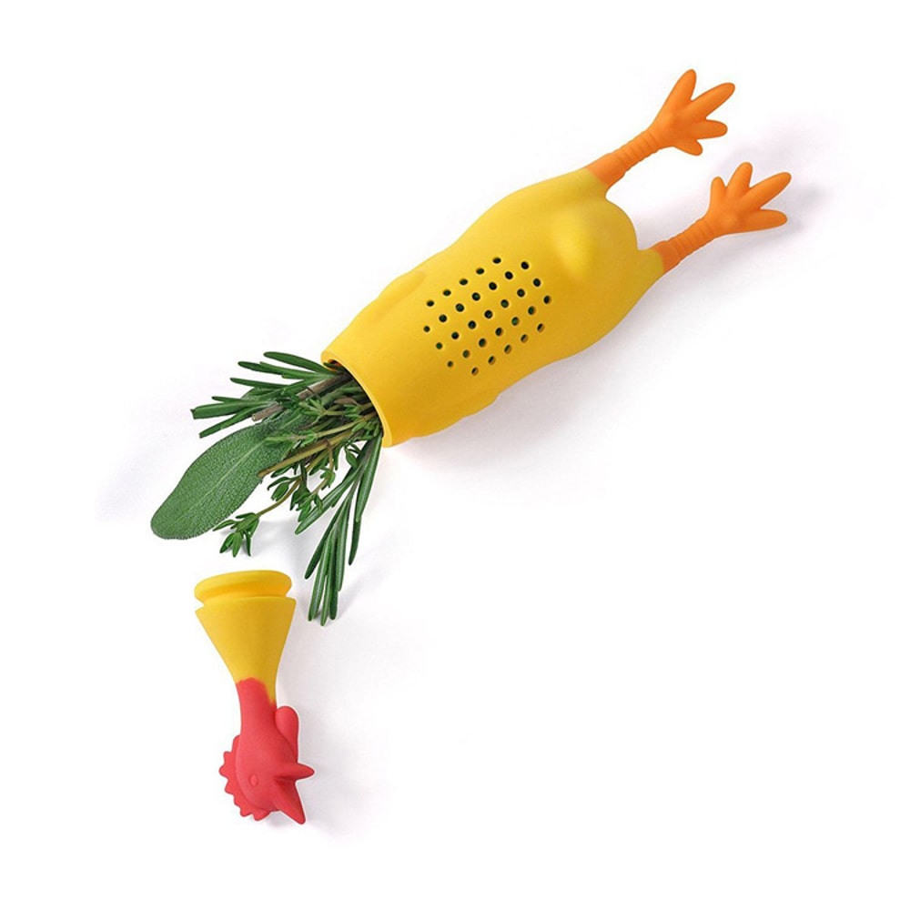 Screaming Chicken Silicone Spice Infuser Filter for Soups, Stews & Hot Pot Cooking