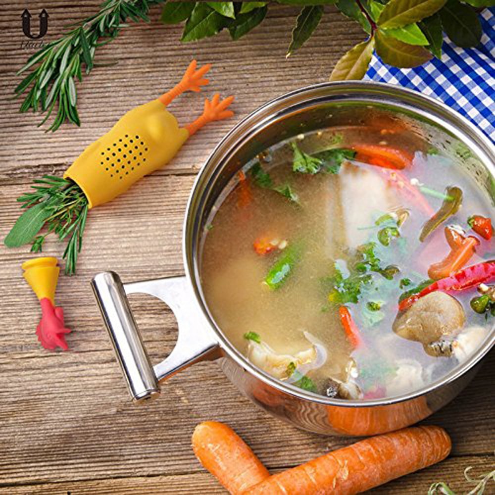 Screaming Chicken Silicone Spice Infuser Filter for Soups, Stews & Hot Pot Cooking