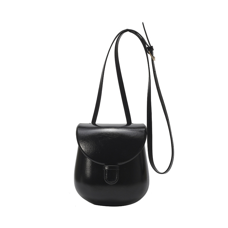 Retro Luxe Crossbody Bag for Women Soft PU Leather Saddle Shoulder Purse