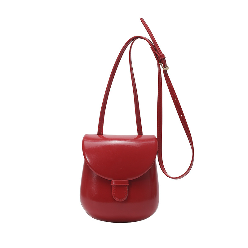 Retro Luxe Crossbody Bag for Women Soft PU Leather Saddle Shoulder Purse