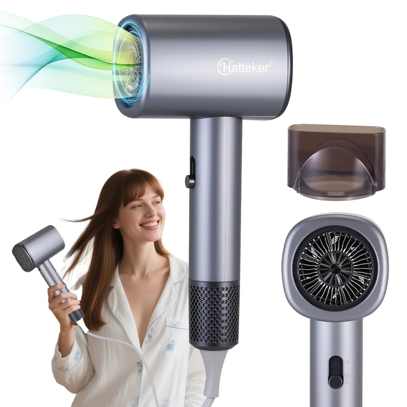 Mini Ionic Travel Hair Dryer for Fast Drying and Frizz Free Styling
