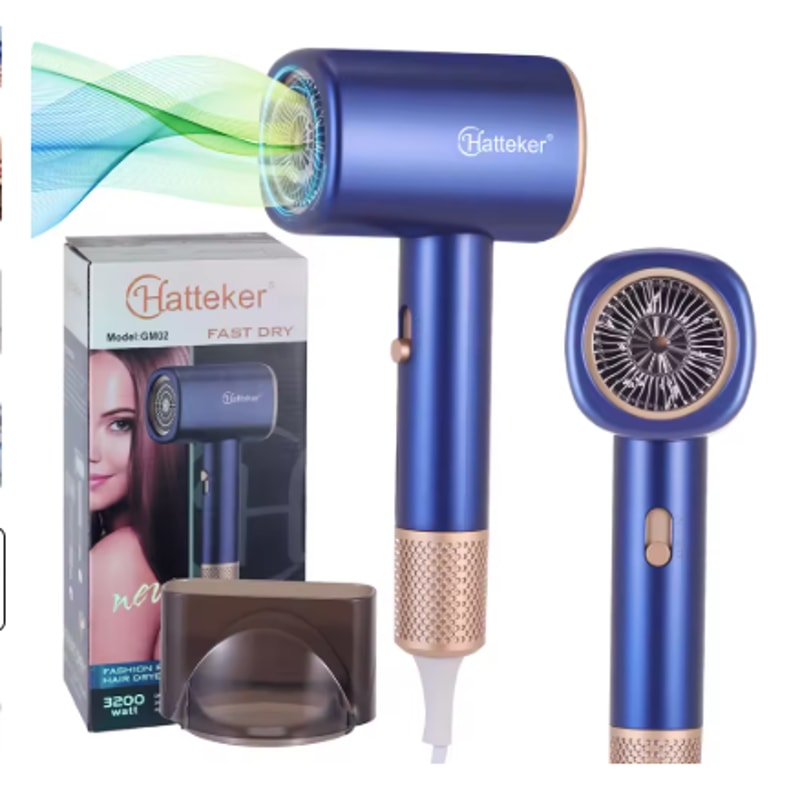 Mini Ionic Travel Hair Dryer for Fast Drying and Frizz Free Styling