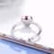 Sterling Silver Red Heart Ring Adjustable Promise Jewelry Gift For Girls And Women 1