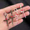 Gothic Thorn Cross Drop Earrings In Titanium Steel For Women 0