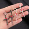 Gothic Thorn Cross Drop Earrings In Titanium Steel For Women 0