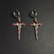 Gothic Thorn Cross Drop Earrings In Titanium Steel For Women 4